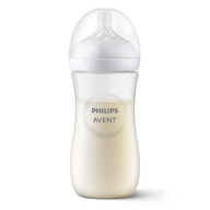 Philips Avent - Biberon Natural Response, 3 luni+, 330 ml, Fara BPA, Anticolici, Alb