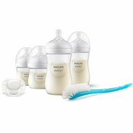 Set biberoane, Philips Avent, Natural Response, De la nastere, Cu suzeta si perie de curatat