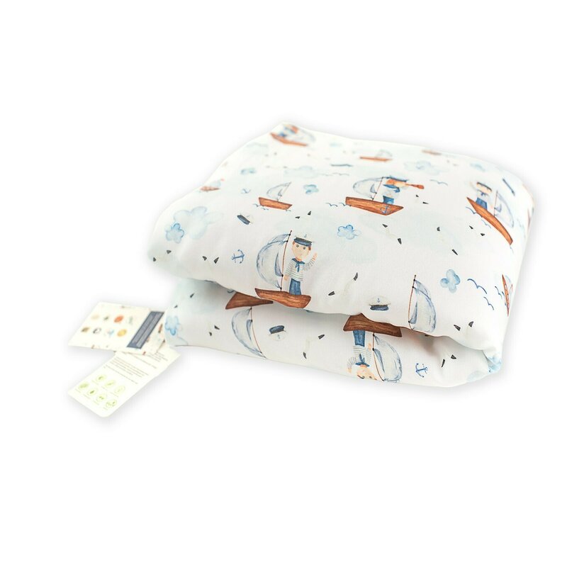 Amy - pilota din bambus, nature bamboo by , 75 x 65 cm, marin