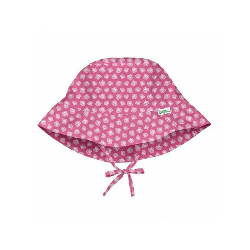 Pink shell geo 0/6 luni - palarie fete spf 50+ reglabila green sprouts by iplay