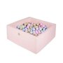 MeowBaby® - Piscina Candy Cu cu 300 de bile 7 cm Uscata, 90x90 cm, Multicolor - 2