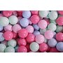 Piscina uscata cu 200 de bile (baby blue, mint, roz deschis, roz pastel) MeowBaby  , 90x90x40 cm, Gri - 2