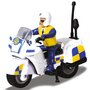 Dickie Toys - Pista de masini Sam Fire Rescue Team , Pompierul Sam,  Cu 2 figurine, Cu 3 masinute, Cu 1 elicopter - 1