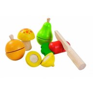 Plan Toys - Set cu legume si fructe de jucarie