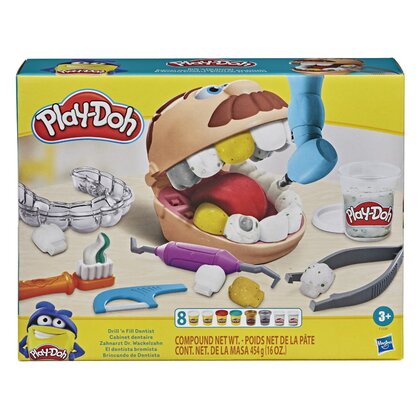 Hasbro - Set Dentistul , Play-Doh , Cu accesorii, Cu dinti colorati