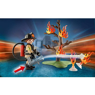 Playmobil - Set Portabil Pompier Si Catel
