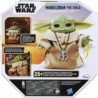 Hasbro - Jucarie din plus interactiva Baby Yoda , Star Wars , The Child Animatronic Edition