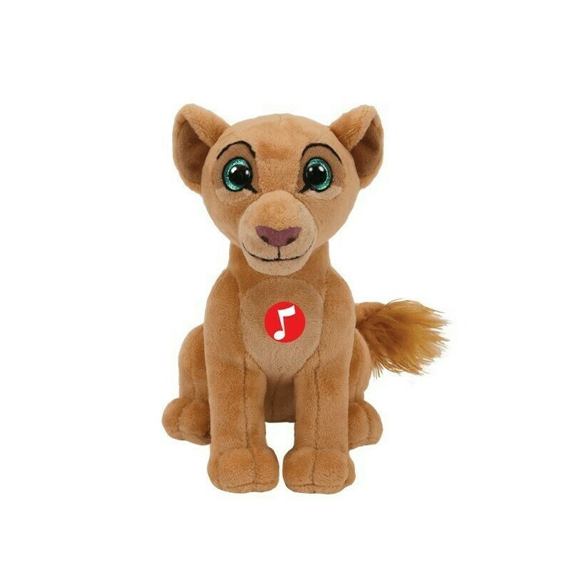 Ty - plus 15cm beanie babies disney regele leu nala cu sunete