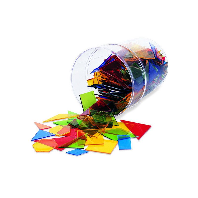 Learning Resources - Poligoane colorate set 450 buc
