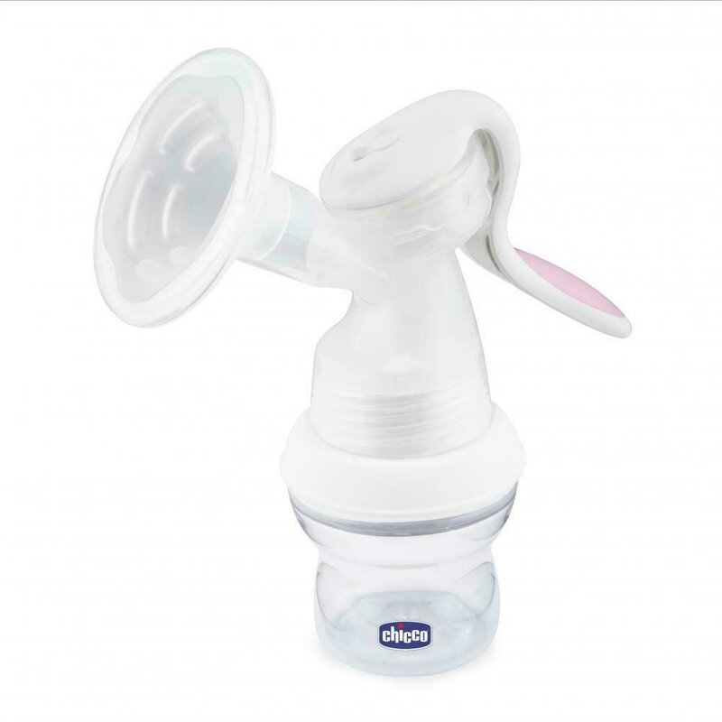 Chicco - Pompa de san Natural Feeling cu clapeta si adaptor