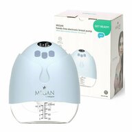Pompa electrica de san, BabyOno, Megan, Handsfree, 2 moduri de utilizari, USB-C, Putere de aspirare in 9 trepte, Baterie 1100 mAh cca 2 h autonomie, Accesorii incluse, Transparent/ Albastru