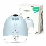 Pompa electrica de san, BabyOno, Megan, Handsfree, 2 moduri de utilizari, USB-C, Putere de aspirare in 9 trepte, Baterie 1100 mAh cca 2 h autonomie, Accesorii incluse, Transparent/ Albastru