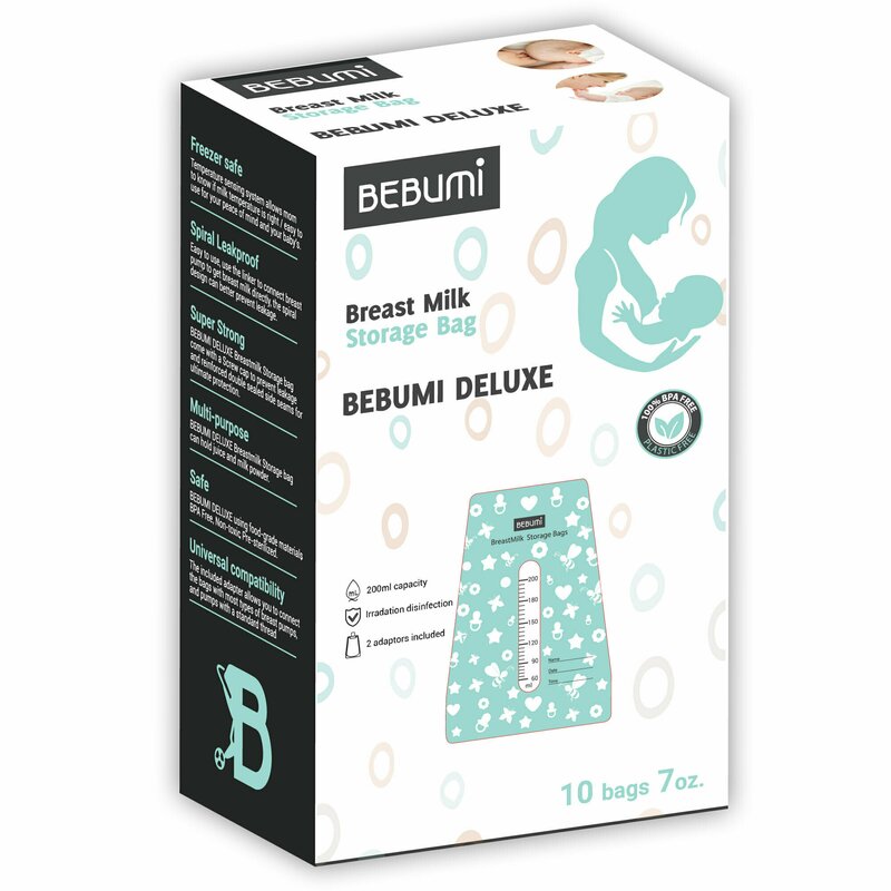 Bebumi - pompa san bs1 blue + adaptor + 30 pungi deluxe