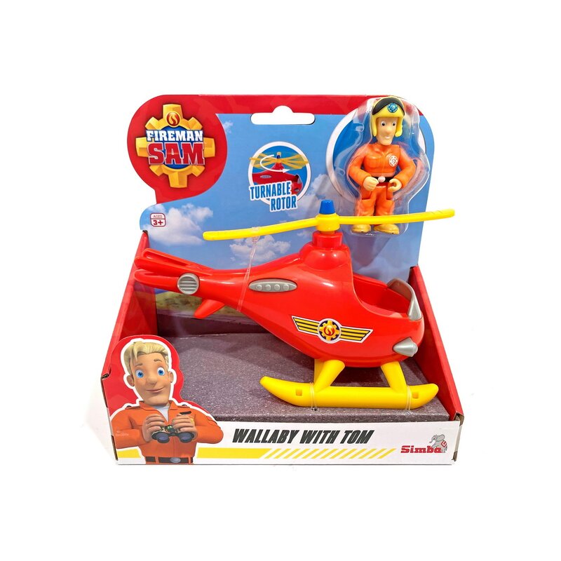 Simba - pompierul sam elicoperul wallaby cu figurina tom thomas
