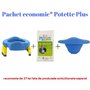 Potette Plus - Pachet economic Albastru olita portabila + liner reutilizabil + 10 pungi biodegradabile