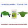Potette Plus - Pachet economic Verde olita portabila + liner reutilizabil + 10 pungi biodegradabile - 1