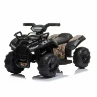 ATV electric copii, Baby Mix, 6V, Pana la 25 kg, Cu sunete, Cu sezut confortabil, Honda Black
