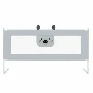 Bariera protectie pat, Primabobo, Bears, XXL, Culisanta, Cu inaltime reglabila 68-98 cm, 200 cm, Gri