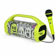 Boxa wireless, Bontempi, Cu 1 microfon Wireless, Lumini RGB, Pentru copii, Green