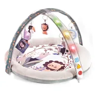Covoras educational, Bebe Stars, Cu muzica si lumini, Bara cu jucarii, Nest Zoo