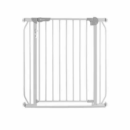 Poarta de siguranta, Lionelo, Truus Slim Led, Prin presiune, Cu lumina Led cu senzor, 105 cm, Conform cu standardul european de securitate EN1930, Gri
