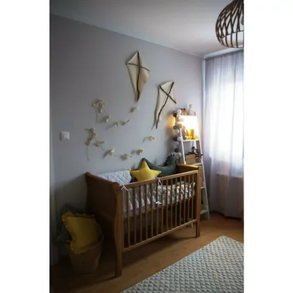 Patut din lemn pentru bebe, inaltime saltea reglabila, Noble Vintage 120x60 cm