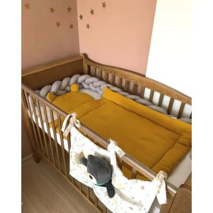 Patut din lemn pentru bebe, inaltime saltea reglabila, Noble Vintage 120x60 cm