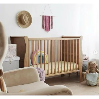 Patut din lemn pentru bebe, inaltime saltea reglabila, Noble Vintage 120x60 cm