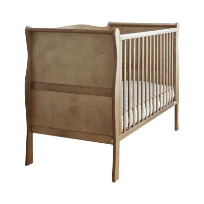 Patut din lemn pentru bebe, inaltime saltea reglabila, Noble Vintage 120x60 cm