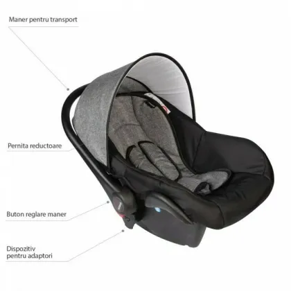 Scaun auto 0-10 kg VESSANTI Crooner Prestige - Gray