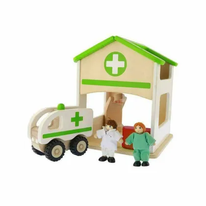Spital de jucarie, din lemn, +3 ani, Masterkidz