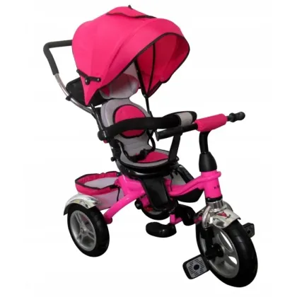 Tricicleta cu pedale 3 in 1 R-Sport T3 - Roz