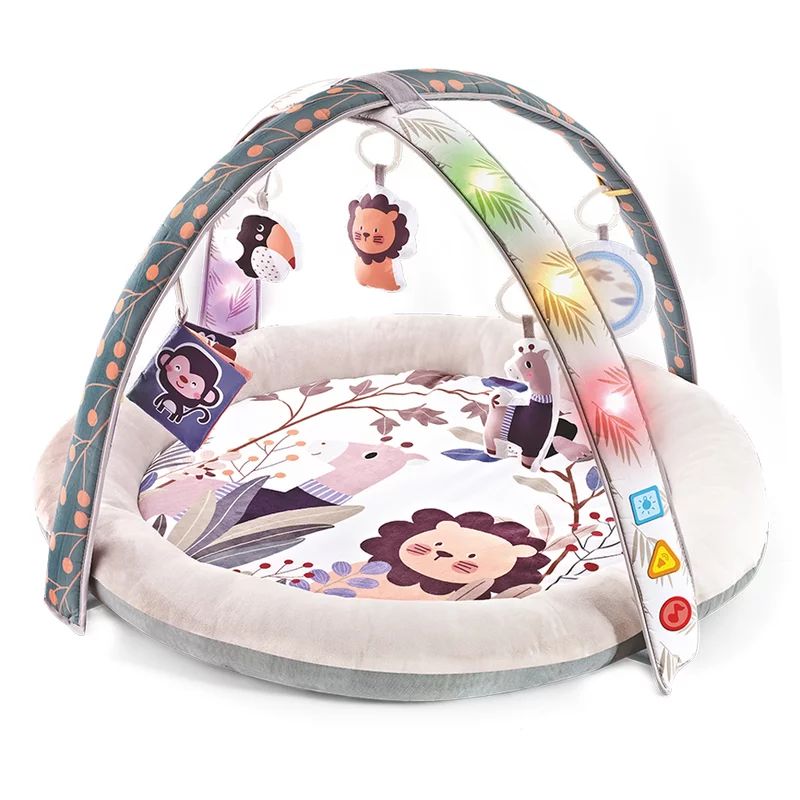Covoras educational, Bebe Stars, Cu muzica si lumini, Bara cu jucarii, Nest Zoo