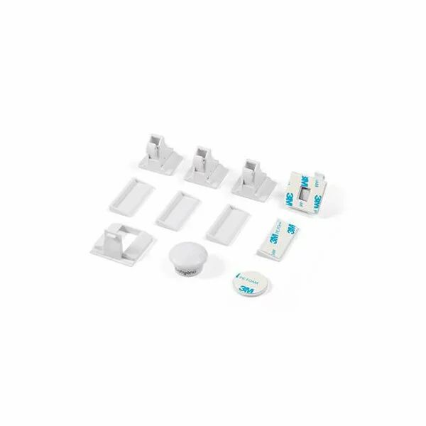 Set protectIi, BabyOno, Pentru mobila, Usor de instalat, Magnetice si adeziv 3M, 4 buc, Alb