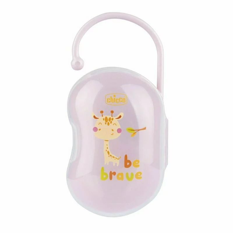 Suport suzete bebelusi, Chicco, Sterilizabil, Pentru 2 bucati, Roz