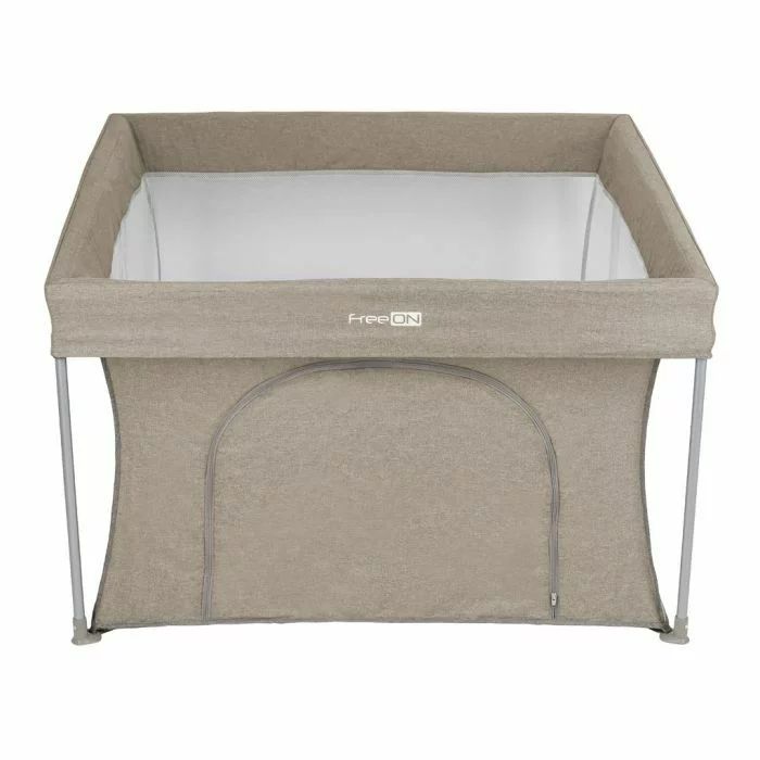 Tarc de joaca, FreeON, Patrat, Pliabil, Quick Folding, 110 x 110 cm, Beige