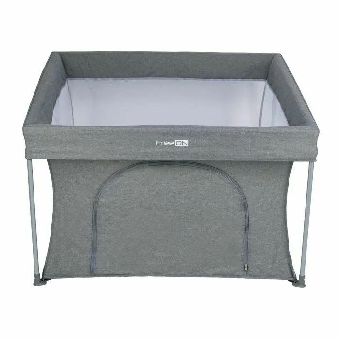 Tarc de joaca, FreeON, Patrat, Pliabil, Quick Folding, 110 x 110 cm, Grey