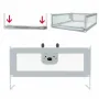 Bariera protectie pat, Primabobo, Bears, XXL, Culisanta, Cu inaltime reglabila 68-98 cm, 200 cm, Gri - 2