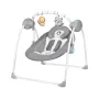 Fotoliu balansoar, Lionelo, Ruben, Electric, Cu spatar reglabil, Cu 12 melodii relaxante si sunete ale naturii, Cu 3 programe de balansare automata, Conform cu standardul european EN 16232, 68x65 cm, Gri/Turcoaz - 1