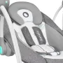 Fotoliu balansoar, Lionelo, Ruben, Electric, Cu spatar reglabil, Cu 12 melodii relaxante si sunete ale naturii, Cu 3 programe de balansare automata, Conform cu standardul european EN 16232, 68x65 cm, Gri/Turcoaz - 10