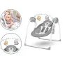 Fotoliu balansoar, Lionelo, Ruben, Electric, Cu spatar reglabil, Cu 12 melodii relaxante si sunete ale naturii, Cu 3 programe de balansare automata, Conform cu standardul european EN 16232, 68x65 cm, Gri/Turcoaz - 12