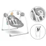 Fotoliu balansoar, Lionelo, Ruben, Electric, Cu spatar reglabil, Cu 12 melodii relaxante si sunete ale naturii, Cu 3 programe de balansare automata, Conform cu standardul european EN 16232, 68x65 cm, Gri/Turcoaz - 15