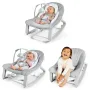 Balansoar, InGenuity, Keep Cozy, 3 in 1, Pana la 18 kg, Cu vibratii, Cu doua pozitii de inclinare, Cu jucarie detasabila, Grey - 5
