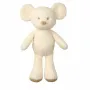 Jucarie plus bebelusi, Nattou, Cuddly Mouse, 24 cm, Material moale si pufos, Stimuleaza simtul tactil si motricitatea fina, Prieten de joaca si mangaiere, 0 luni+, Bej