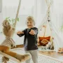 Leagan tip disc din lemn, roz @  leg&go - 4