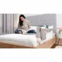 Protectie laterala pat, Lionelo, Eva, Cu buzunar accesorii, 150x35 cm, Conform cu standardul european de securitate BS7072, Bej - 13
