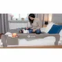 Protectie laterala pat, Lionelo, Eva, Cu buzunar accesorii, 150x35 cm, Conform cu standardul european de securitate BS7072, Gri - 13