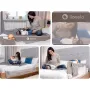 Protectie laterala pat, Lionelo, Eva, Cu buzunar accesorii, 150x35 cm, Conform cu standardul european de securitate BS7072, Gri - 18
