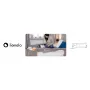 Protectie laterala pat, Lionelo, Eva, Cu buzunar accesorii, 150x35 cm, Conform cu standardul european de securitate BS7072, Gri - 20