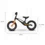 Bicicleta fara pedale, Lionelo, Bart Air, Usoara, Cu roti gonflabile, Cu cadru din magneziu, Cu ghidon si sa reglabile, Greutate 3.8 Kg, 12 inch, Conform cu standardul european de securitate EN71, Negru - 13